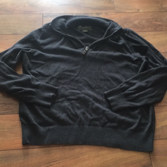 Men's Eddie Bauer Quarter Zip Sweater - Picture 1 of 2